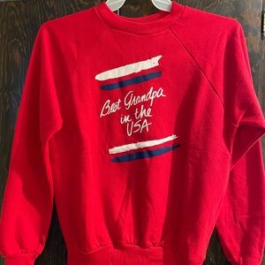 Vintage Best Grandpa in the USA Sweatshirt (USA Made) Size Large Used